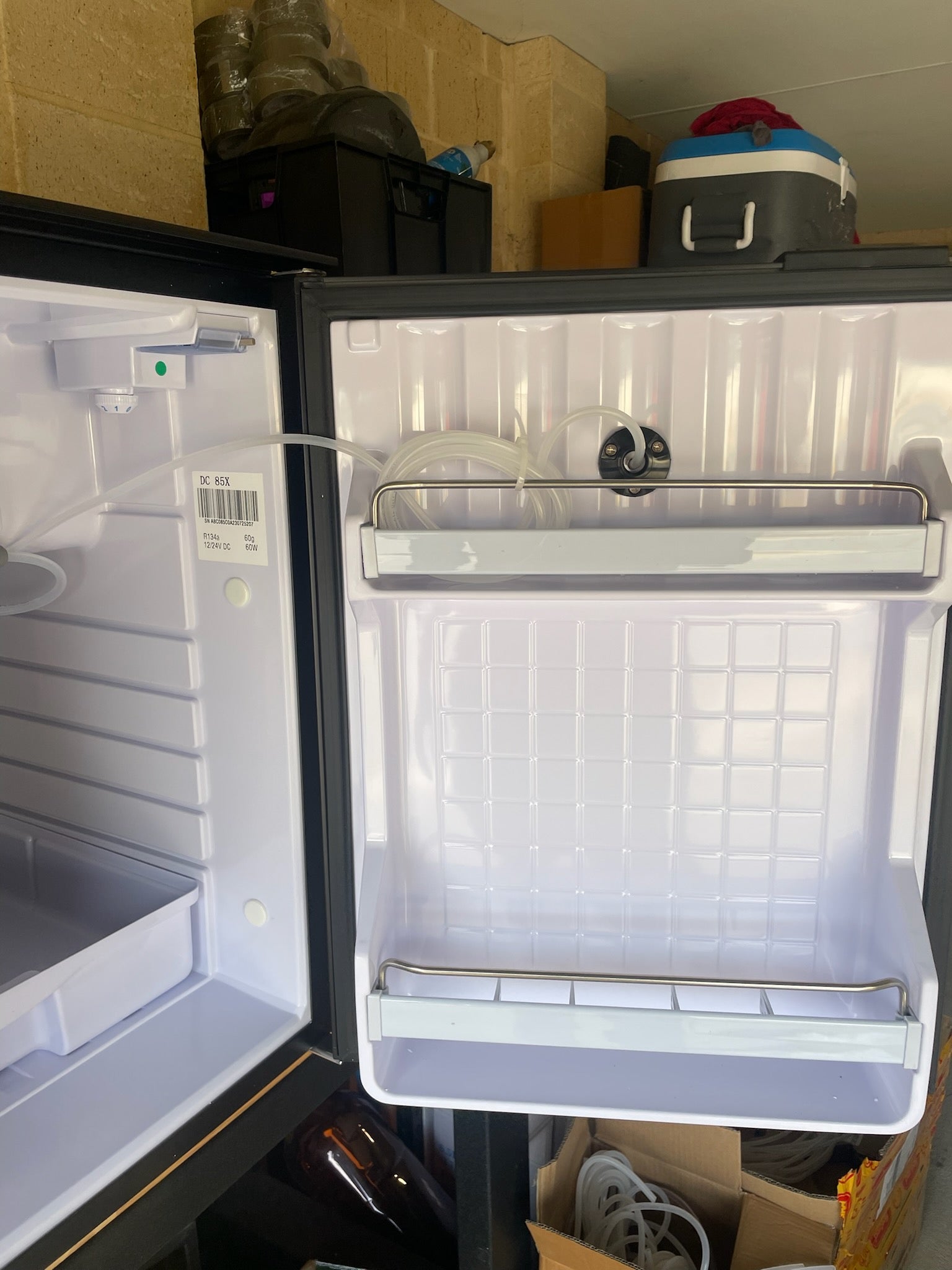 Converting fridge store to kegerator